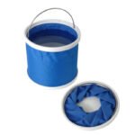 Collapsible fabric bucket.